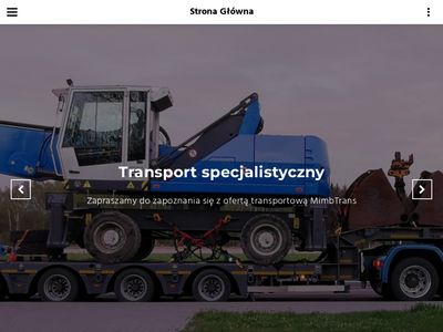 Transport specjalistyczny - Poznań | MimbTrans