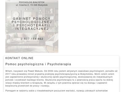 Psycholog Psychoterapeuta Białystok - Paweł Wakuła