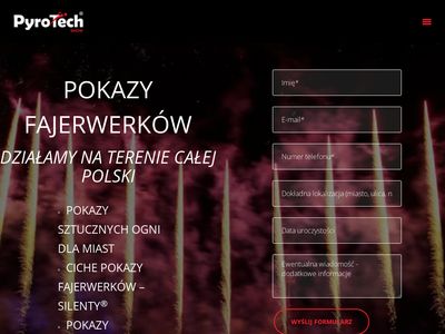 Profesjonalne pokazy pirotechniczne - pyro-tech.pl