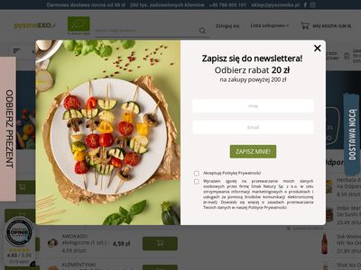 Sklep ze zdrową żywnością PyszneEko.pl