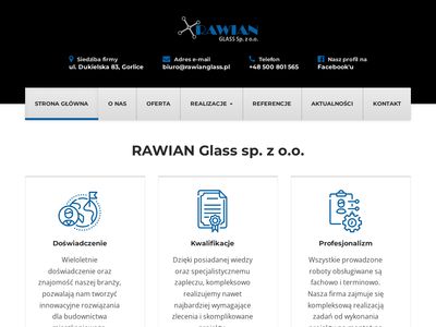 Obróbka i montaż szkła - Rawian Glass