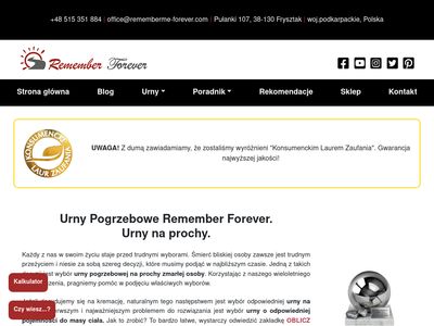 Remember Forever - Unikalne Urny Pogrzebowe