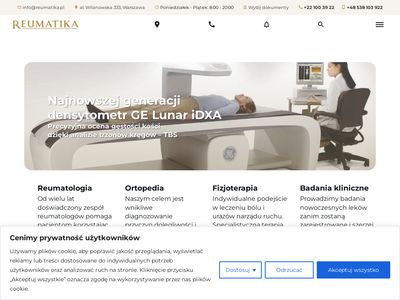Densytometria w Warszawie - reumatika.pl