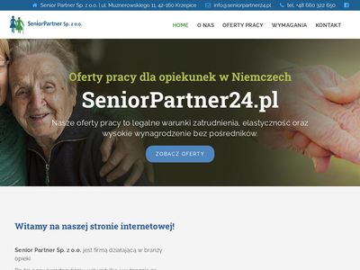 Seniorpartner24 - Oferty pracy dla opiekunek