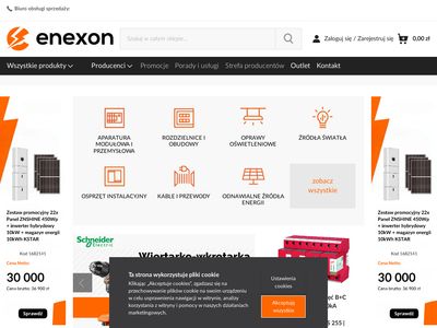 Internetowy sklep elektryczny - Enexon