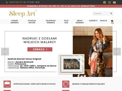 Piżamy damskie sklep internetowy - SleepArt.pl