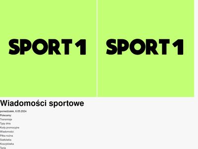 Serwis sportowy - sport1.pl