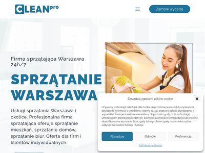 Sprzątanie mieszkań Warszawa Pruszków, Wołomin - Clean Pro