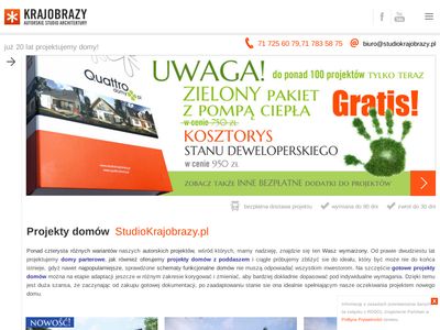 Projekty domów jednorodzinnych - studiokrajobrazy.pl