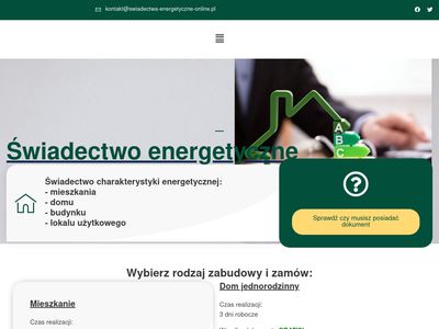 Świadectwo energetyczne domu - swiadectwa-energetyczne-online.pl