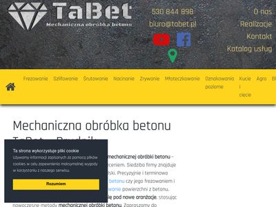 Frezowanie betonu - tabet.pl