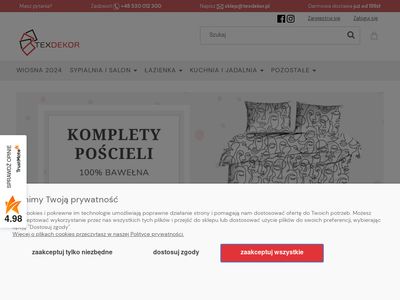 Tekstylia domowe - pomysł na prezent - texdekor.pl
