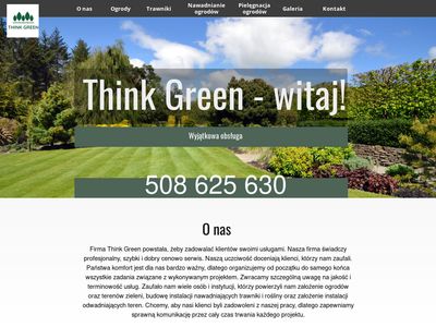 Think Green. Pielęgnacja ogrodów i trawników.