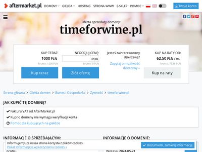 Sklep z winami - Timeforwine.pl