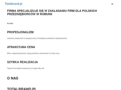 Firma w Rumunii - TotalBrand.pl