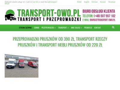 Przeprowadzki Pruszków - transport-owo.pl