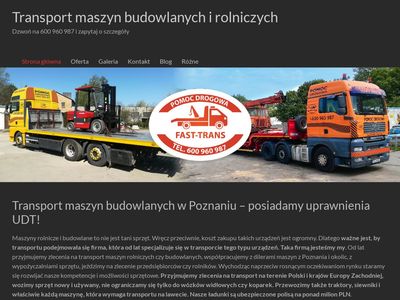 Transport maszyn budowlanych i rolniczych - transportmaszynpoznan.com