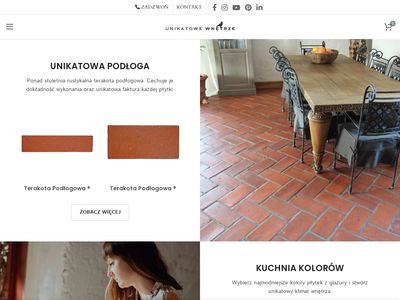 Podłoga z cegły - unikatowewnetrze.pl