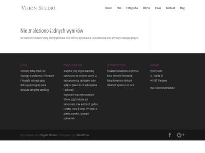 Kamerzysta Warszawa - Vision Studio