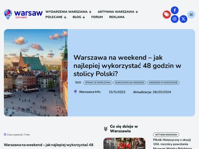 Weekend w Warszawie, co robić w Warszawie - warsawcity.info