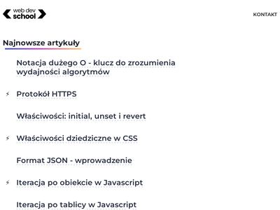 Blog o tworzeniu stron internetowych - webdevschool.pl