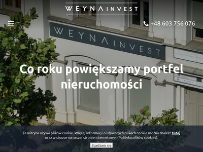 Weyna Invest udostępnia lokale komercyjne Toruń.
