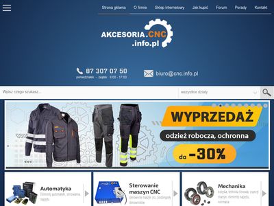 Części do maszyn - Akcesoria.cnc.info.pl