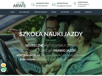 Nauka jazdy Bielany - arwis.waw.pl