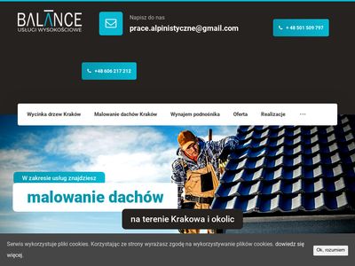 Wynajem podnośnik koszowego kraków - balance.net.pl
