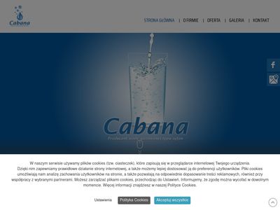 Woda gazowana w syfonie - cabana-producent.pl