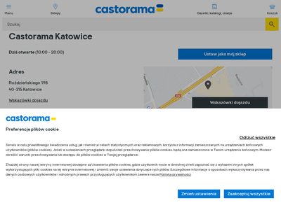 "Castorama ul. Roździeńskiego 198 40-315 Katowice"