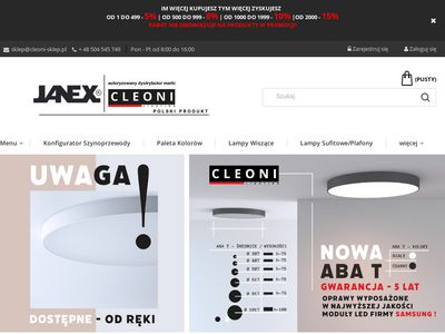 Cleoni - sklep z eleganckim i nowoczesnym oświetleniem