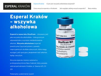 Wszywki alkoholowe Kraków - Esperal24h
