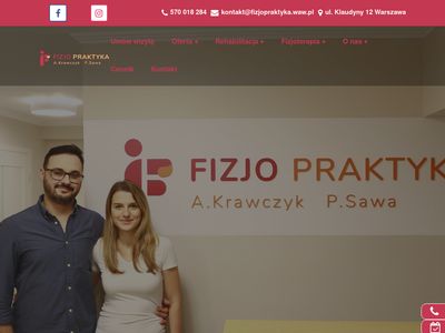 Gabinet fizjoterapii Warszawa - fizjopraktyka.waw.pl