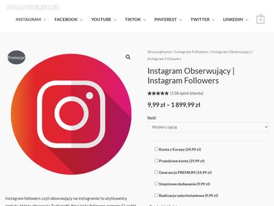 Followersy.pl - tanie obserwacje na Instagramie