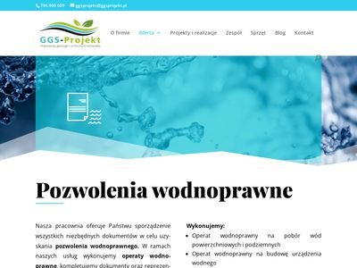 Pozwolenia wodnoprawne - GGS-Projekt