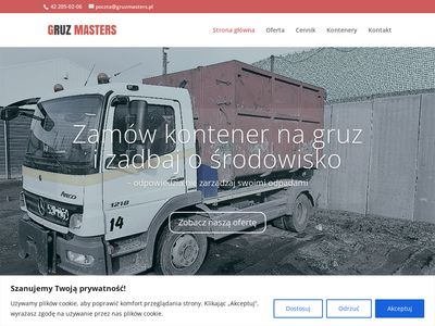 Gruzmasters Łodź - kontenery na gruz