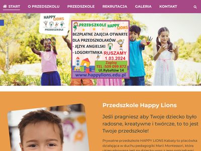 Prywatne przedszkole Montessori - Ursynów Kabaty - Happy Lions
