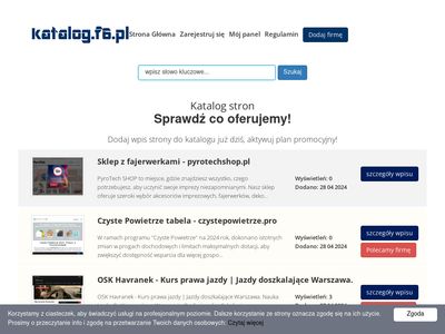 Katalog stron internetowych - katalog.f6.pl