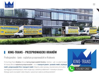 Transport mebli w Krakowie - king-przeprowadzki.pl