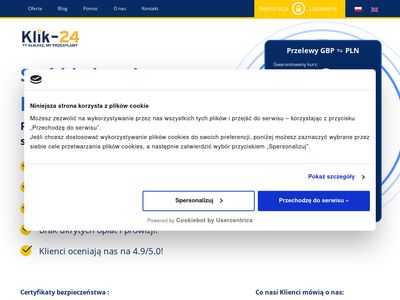 Przelewy do Polski z Wielkiej Brytanii - klik-24.com