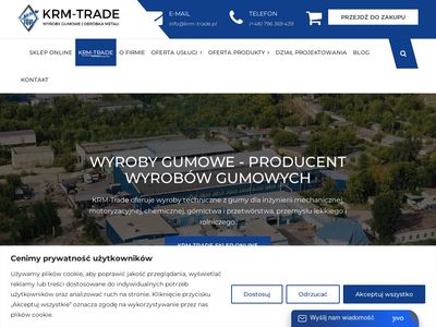 Wyroby, artykuły gumowe, producent - KRM-Trade