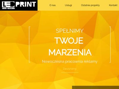 Szyldy reklamowe - www.ledprint.pl