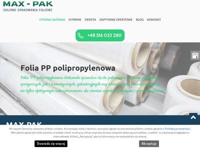 Folie polipropylenowe kielce - max-pak.pl