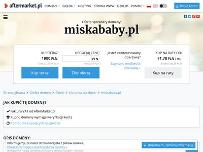 Prezenty i akcesoria dla dzieci: MiśkaBaby