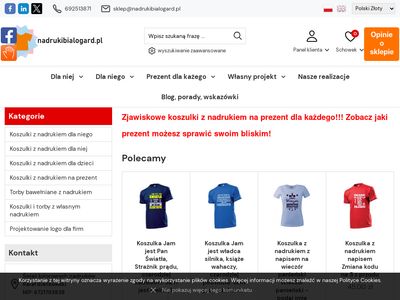 Koszulki z nadrukiem na prezent na każą okazję - nadrukibialogard.pl