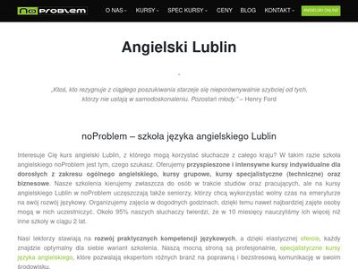 Angielski Lublin - noproblem.edu.pl