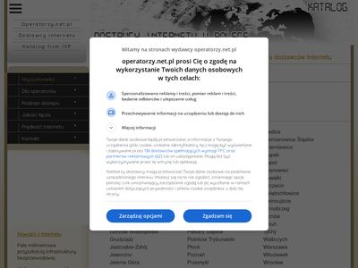 Operatorzy.net.pl - katalog firm oferujących dostęp do internetu