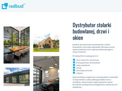 Dystrybutor okien - RadBud.pl