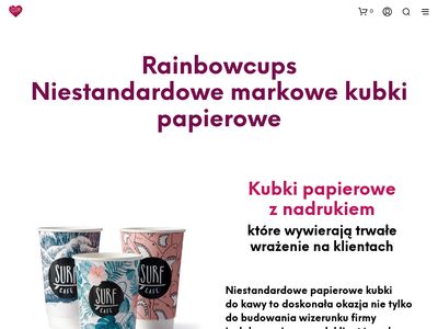 Kubki papierowe z nadrukiem - rainbowcups.pl